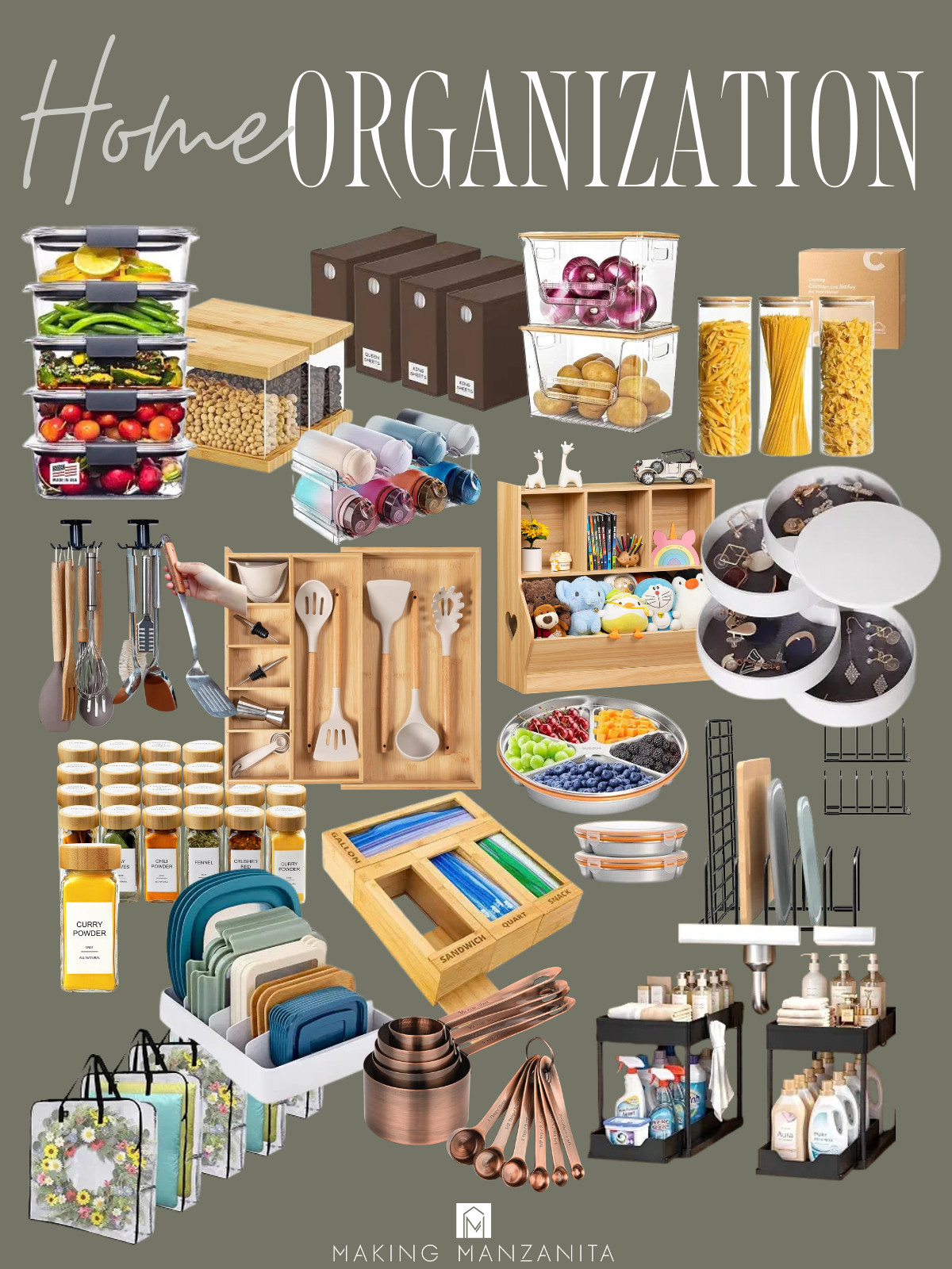 These Amazon organization finds are such an easy way to get things in order without spending a fortune. A few simple bins and containers later, and everything actually has a place. 

 #amazonfinds #homeorganization #LTKHome