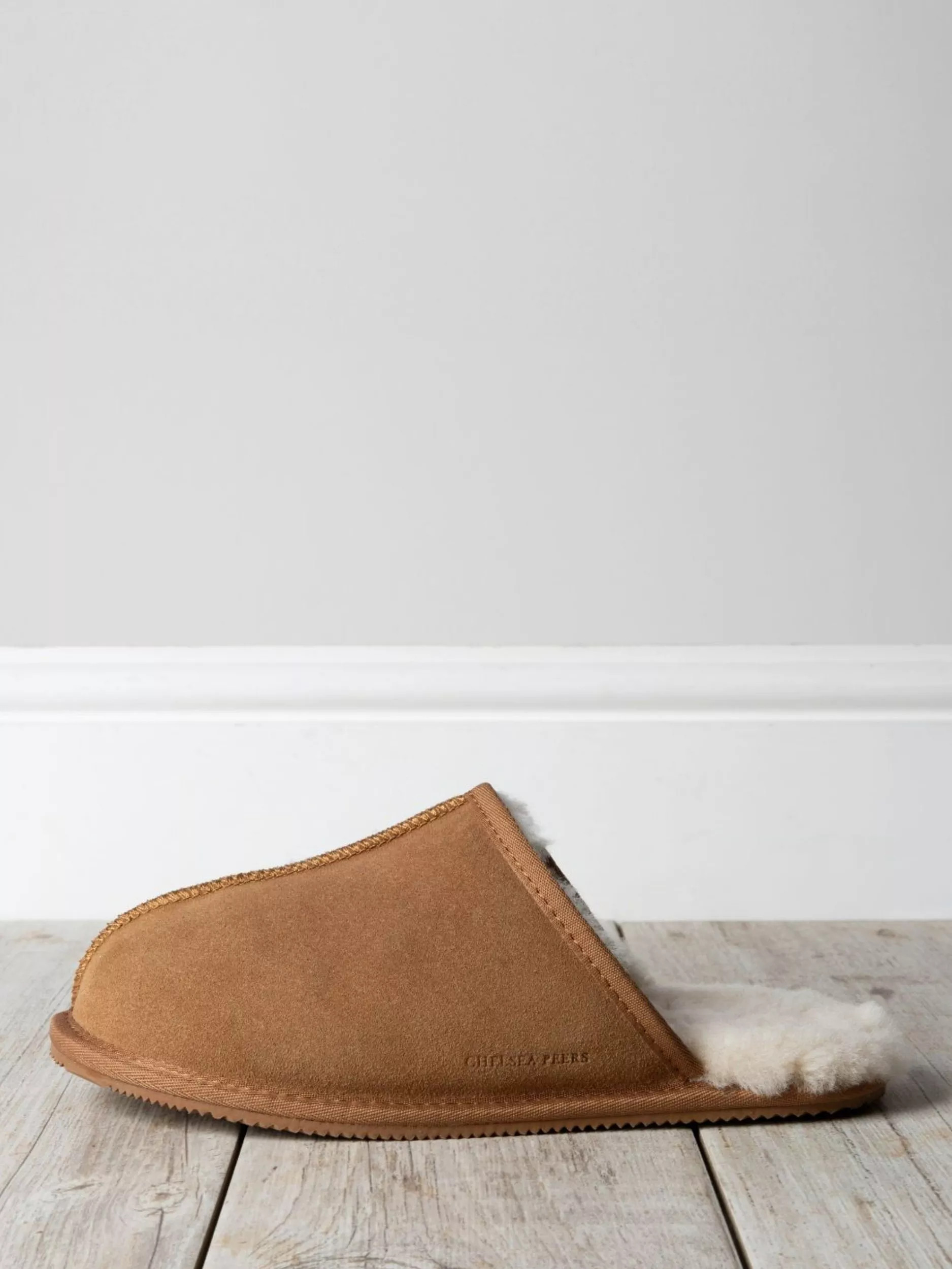 Chelsea Peers Suede Sheepskin Mule Slippers | John Lewis (UK)