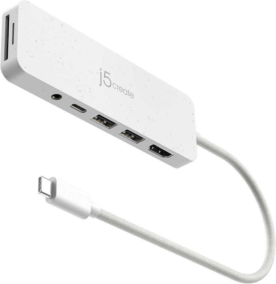 j5create USB-C Multi-Port Hub with Power Delivery with 4K HDMI/2 USB-A 5Gbps/PD 100W Charging SD&... | Amazon (US)