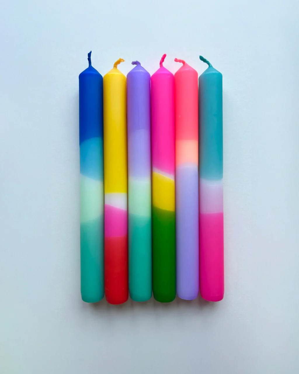 Brights Dip Dye Dinner Candles - Set Of 6 | ban.do