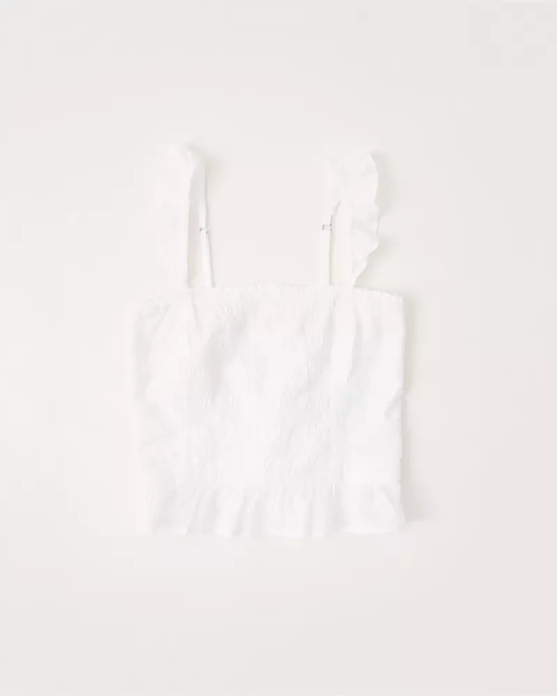 Smocked Back Cami | Abercrombie & Fitch (US)