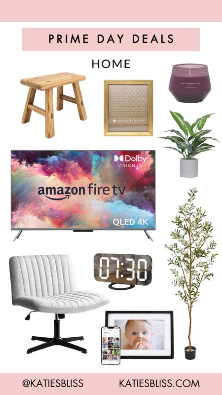 Prime day deals ✨ home finds

Tv. Amazon fire tv. Faux plant. Olive tree. Desk chair. Clock. Stool. Candle. Frame. Digital frame. 



#LTKsalealert #LTKxPrime #LTKhome