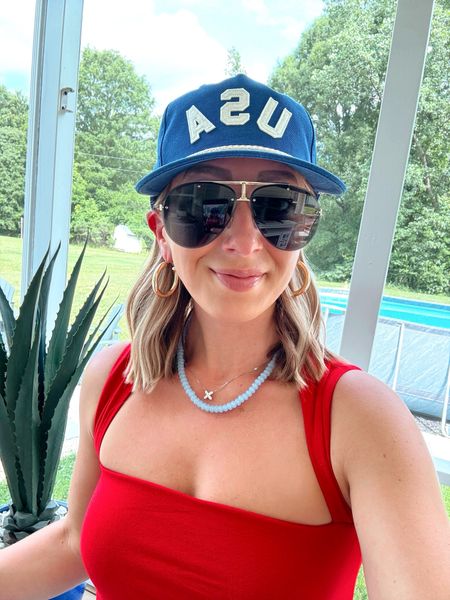 USA hat 🫶🏻❤️💙🇺🇸

Memorial Day weekend, red white and blue, target, summer outfits 

#LTKStyleTip #LTKSaleAlert #LTKFindsUnder100