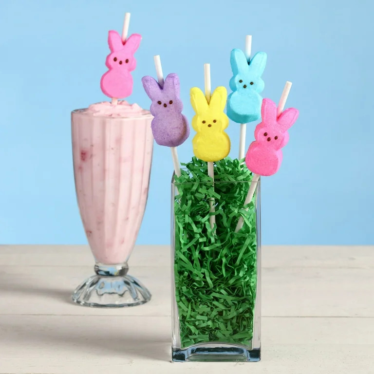 PEEPS, Pink Marshmallow Bunnies Easter Candy, 8 Count (3.0 Ounces) | Walmart (US)