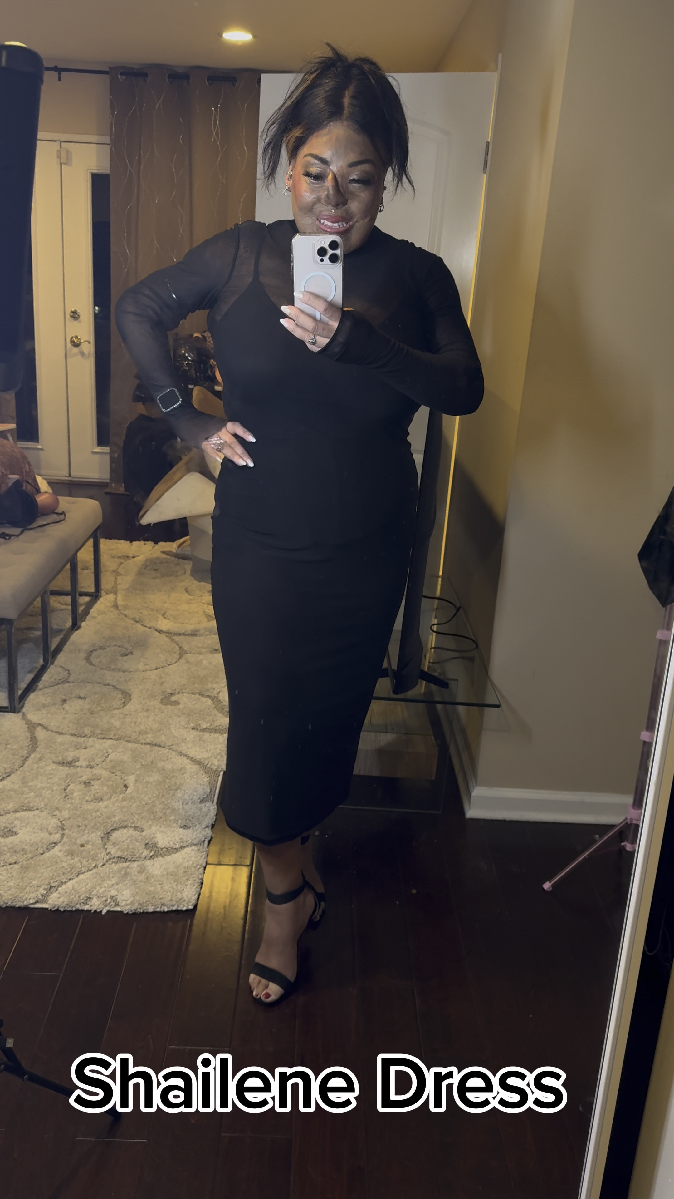 Shailene Dress by @ShopAFRM  in NOIR. I’m 5’7” and wearing an XL that is true to size.

This dress is so comfortable , but it looks so fitted and sexy and chic.

The thumb holes are absolutely my favorite part!

My positive affirmation for the day is:

 I am strong and beautiful .🦋 

What’s yours?

AFRM, little black dress, maxi dress, midi dress, bodycon

#LTKPlusSize #LTKOver40 #LTKMidsize