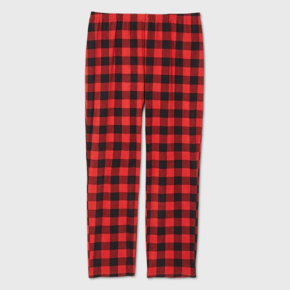 Women's Plus Size Holiday Buffalo Check Fleece Matching Family Pajama Pants - Wondershop™ | Target