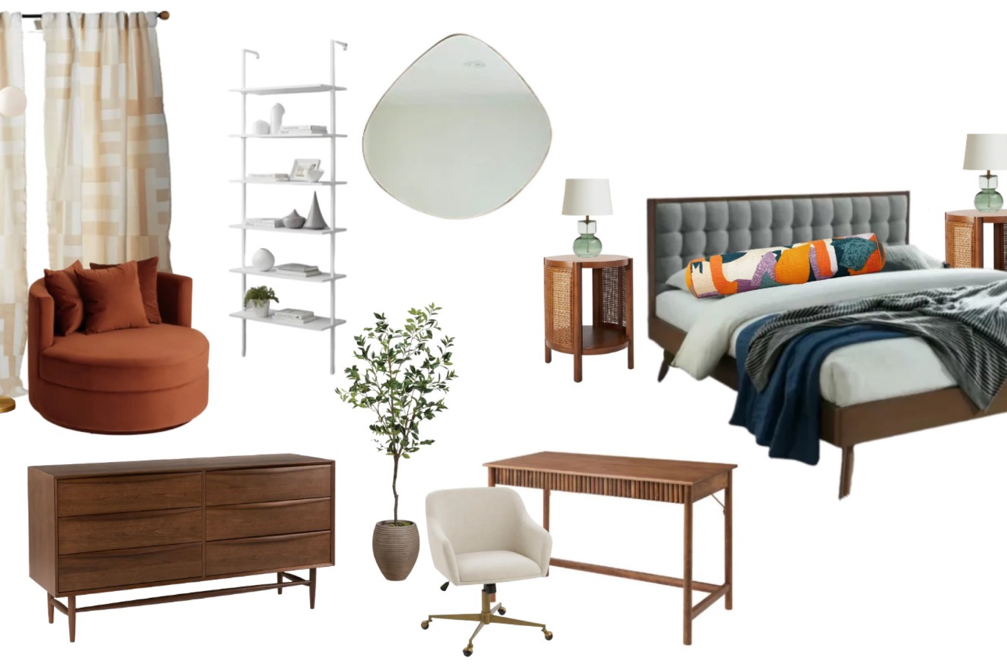 Midcentury modern apartment for the coolest Dallas newlyweds!! 

#apartmentbedroom 

#LTKunder100 #LTKwedding #LTKhome
