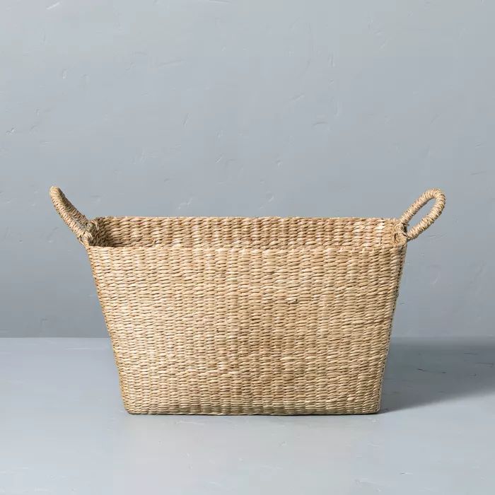 X-Large Woven Seagrass Basket with Handles - Hearth &#38; Hand&#8482; with Magnolia | Target