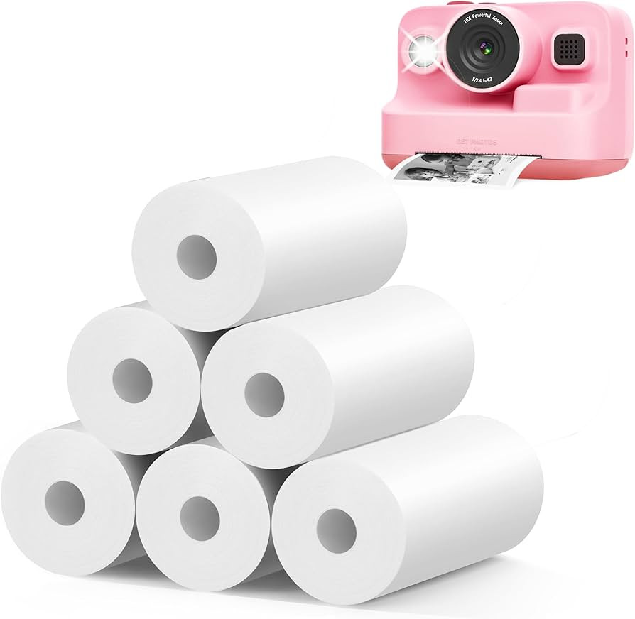 6 Rolls Instant Camera Refill Print Paper, HD Kidizoom Print Camera Paper Refill for Most Kids In... | Amazon (US)