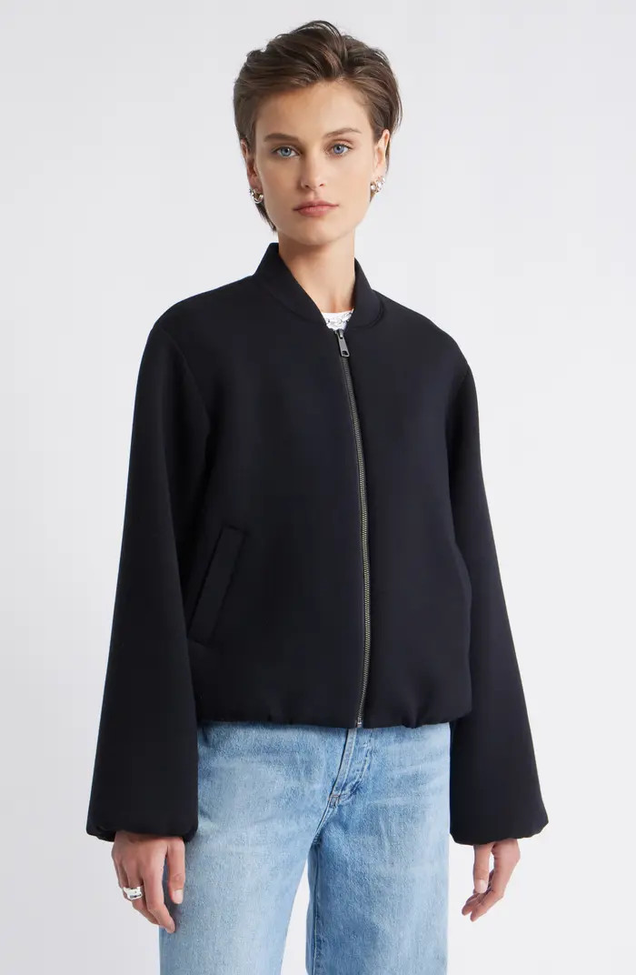 Scuba Knit Bomber Jacket | Nordstrom
