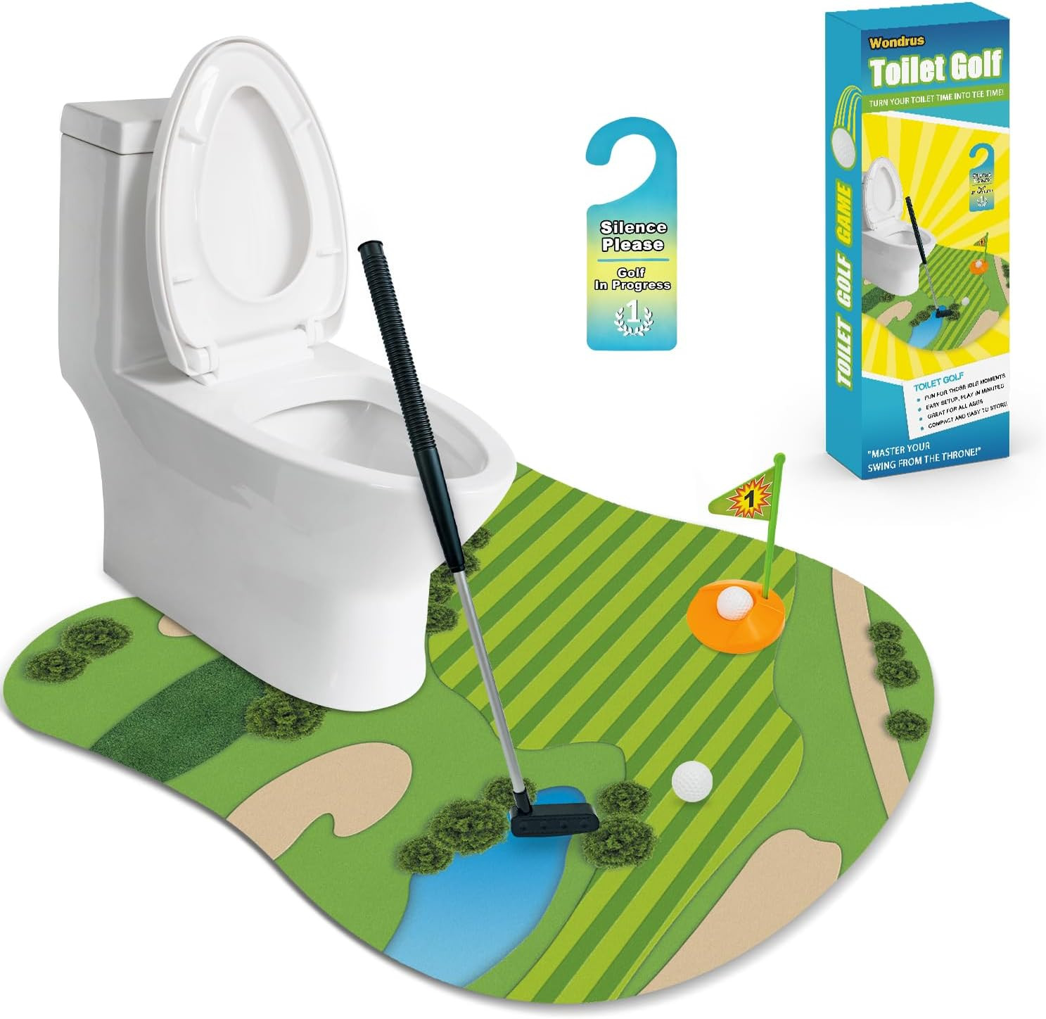 Toilet Golf Game - Funny White Elephant Gifts Exchange for Adults - Christmas Secret Santa Gifts,... | Amazon (US)