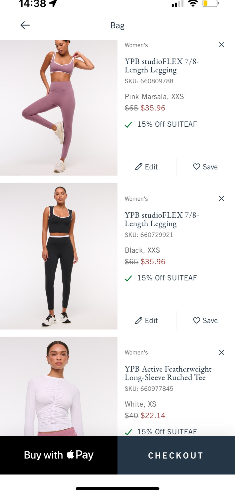 YPB sale! 30% OFF all YPB
EXTRA 15% OFF with code SUITEAF.

1/1-1/6 


#LTKActive #LTKFindsUnder50 #LTKFitness