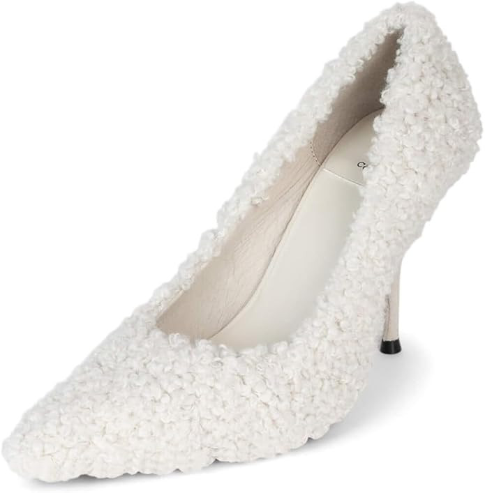 Jeffrey Campbell CONVINCE-F Heels Ivory Curly 6.5 | Amazon (US)