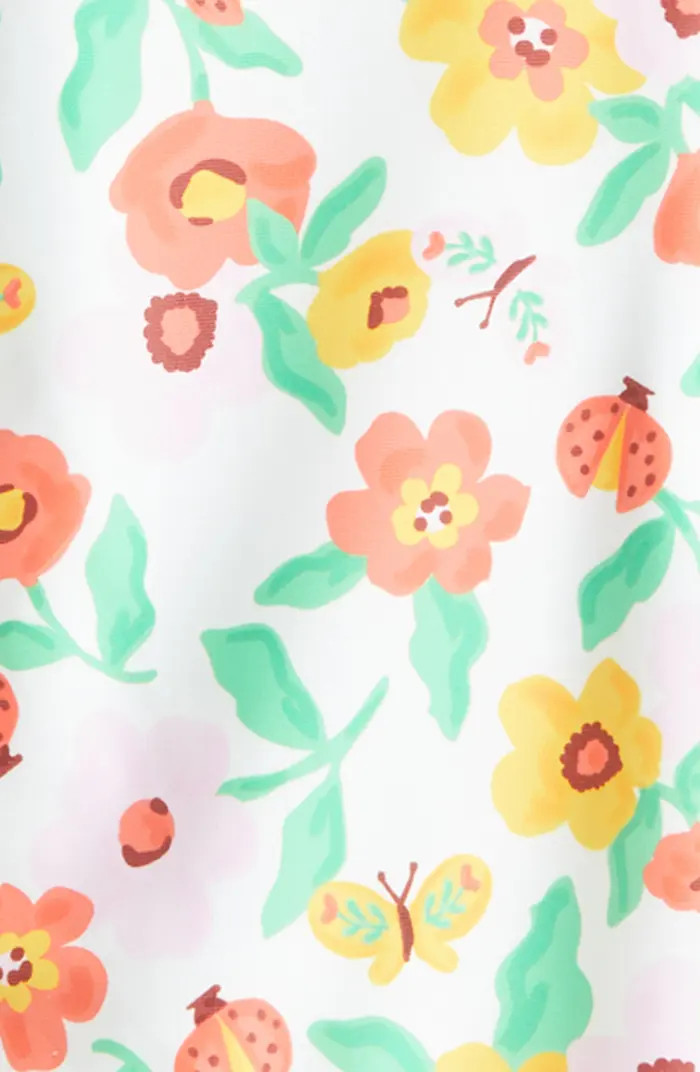 Long Sleeve One-Piece Rashguard Swimsuit & Sun Hat Set | Nordstrom