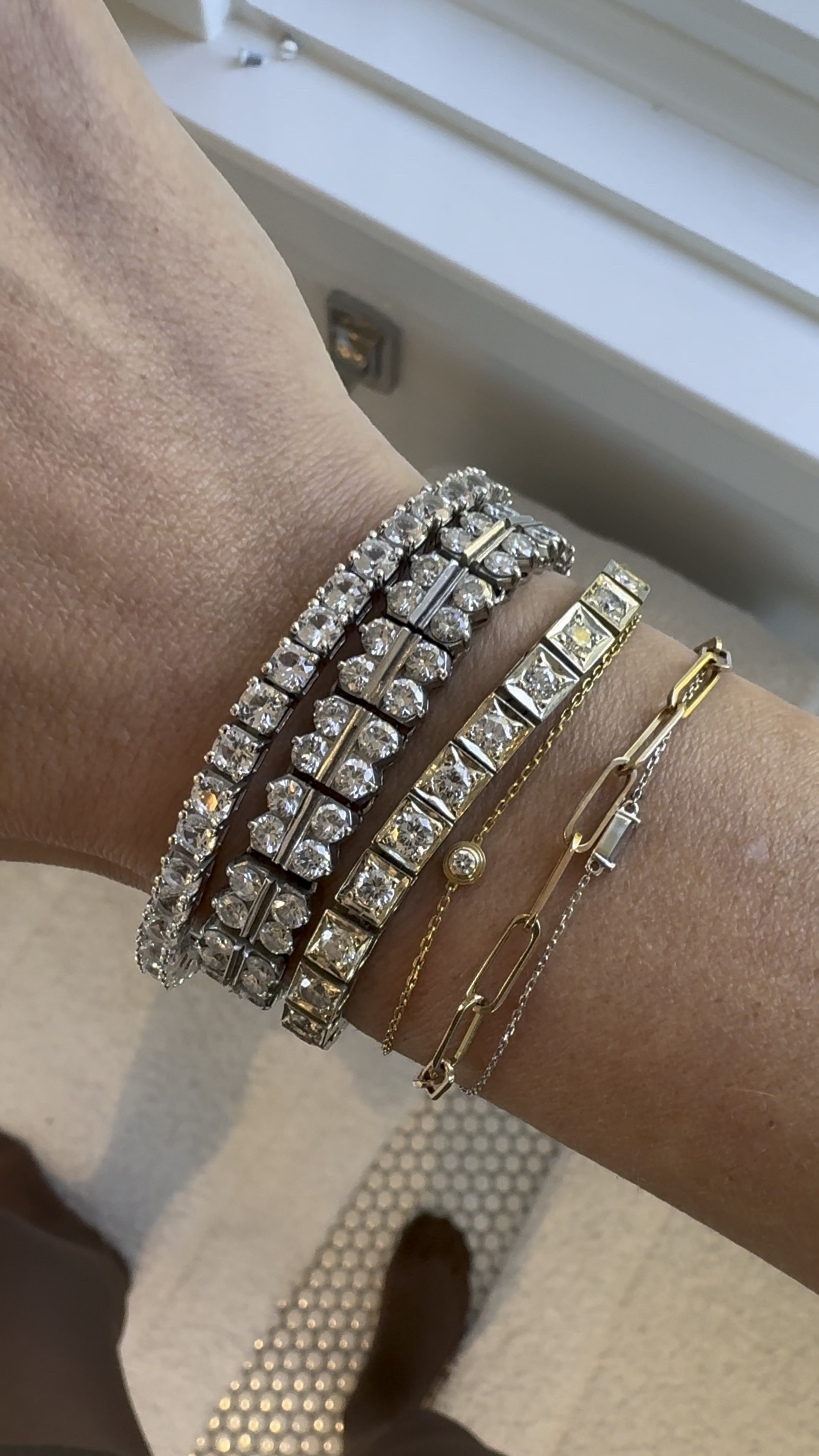 Look at this Dorsey bracelet next to my two diamond tennis bracelets. It’s incredible. The quality and sparkle is so good! #LTKGiftGuide #LTKWatchNow

#LTKStyleTip