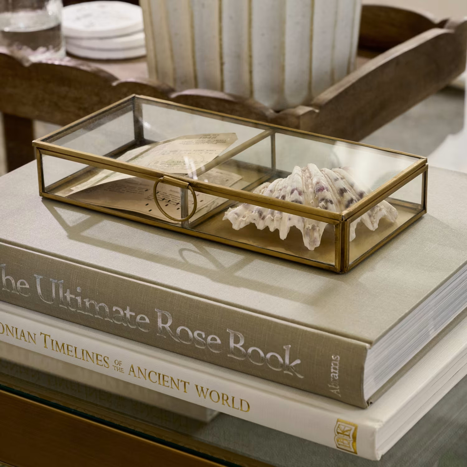 Antique Brass Keepsake Box | Magnolia