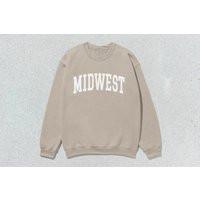 Midwest Sweatshirt Collegiate Crewneck Sweater Unisex | Etsy (US)