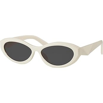 mosanana Oval Cat Eye Sunglasses for Women Retro Y2K Style MS52372 | Amazon (US)