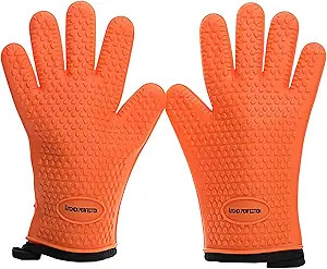KITCHEN PERFECTION Silicone Smoker Oven Gloves -Extreme Heat Resistant BBQ Gloves -Handle Hot Foo... | Amazon (US)