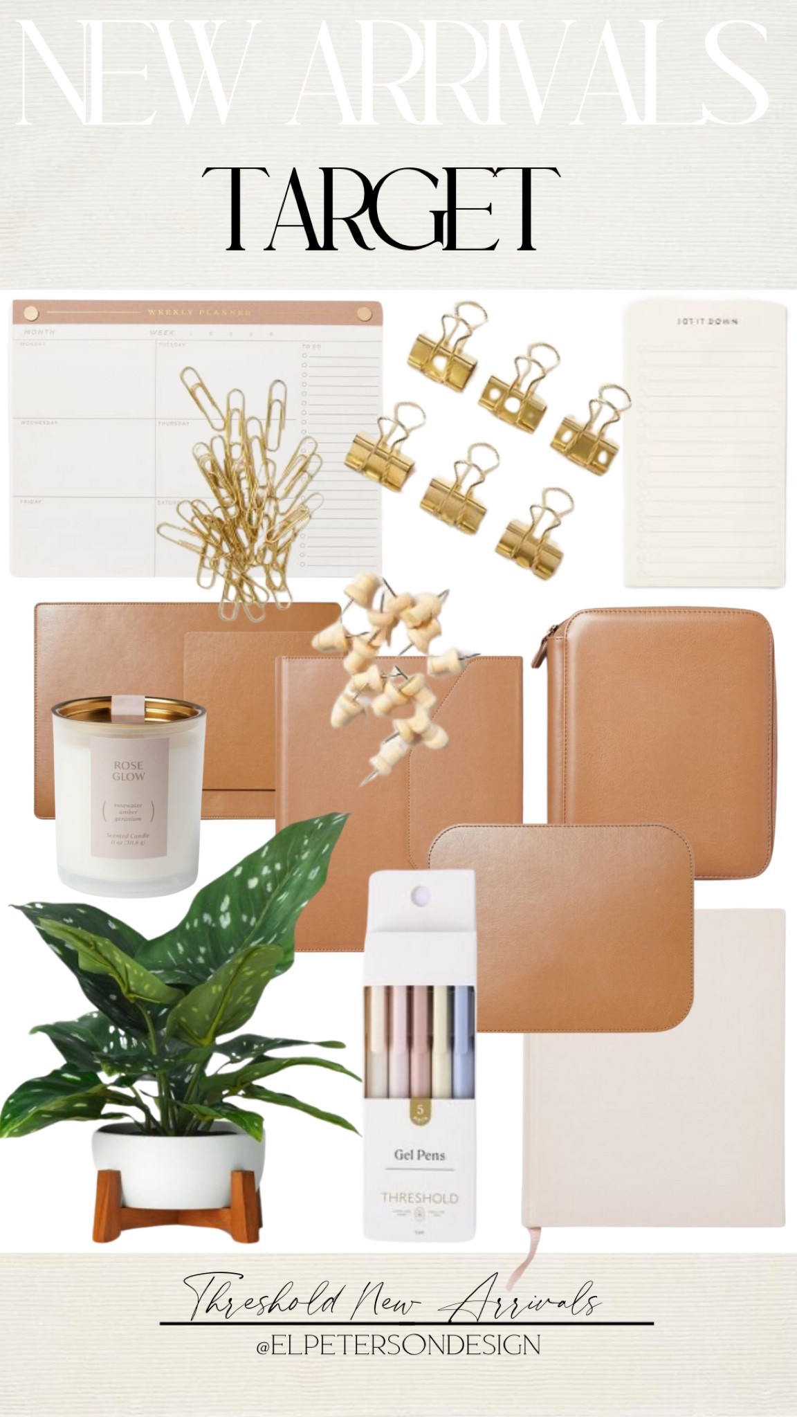 New arrivals Threshold 
Planner
Pens
Candle
Faux table top plant
Notepad
Journal
Mouse pad

#LTKfindsunder100 #LTKfindsunder50