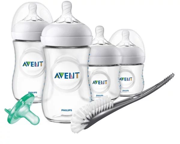 Philips Avent Natural Baby Bottle Newborn Starter Gift Set, SCD209/01 | Walmart (US)