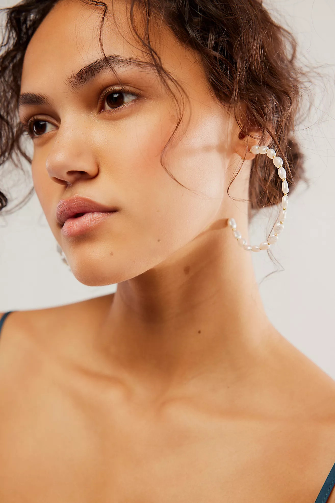 Thinking Of You Pearl Hoops | Free People (Global - UK&FR Excluded)
