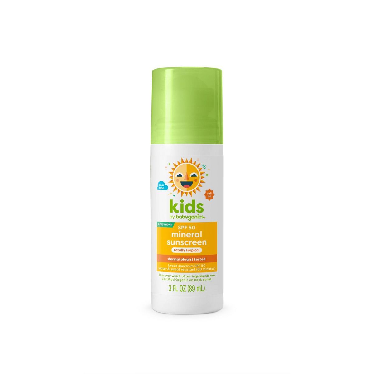 Babyganics Kids' Sunscreen Roller Ball - SPF 50 - 3 fl oz | Target