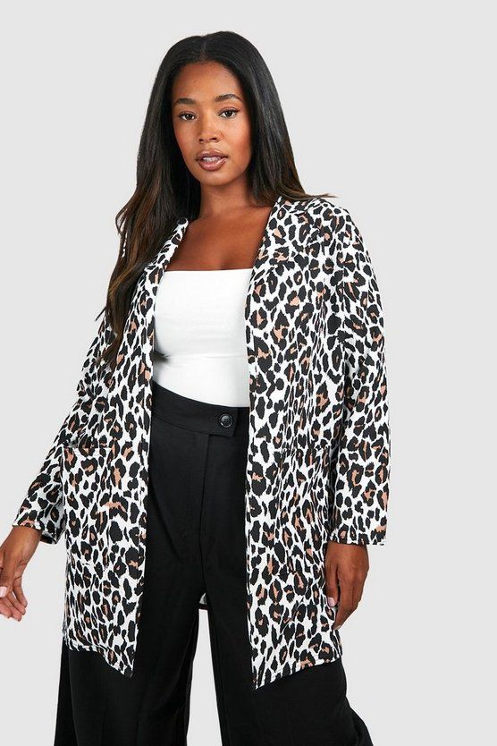Plus Leopard Print Duster Coat | Boohoo.com (US & CA)