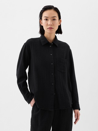 Gauze Big Shirt | Gap Factory