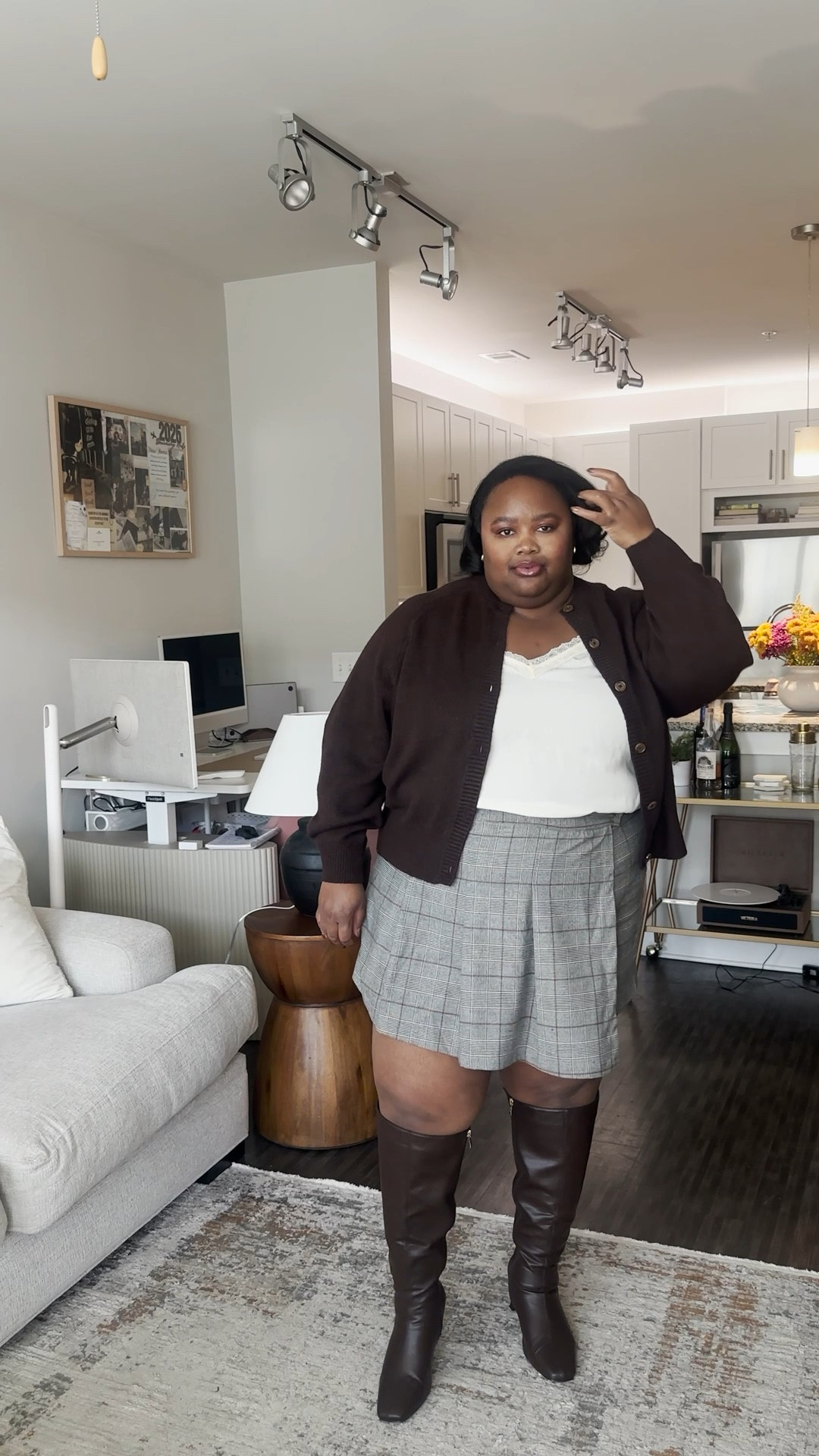 fall outfit, Old Navy outfits, plus size fall outfits, brown, fall sweater, brown sweater, brown cardigan, fall boots, wide, calf fall boots

#LTKStyleTip #LTKPlusSize #LTKMidsize