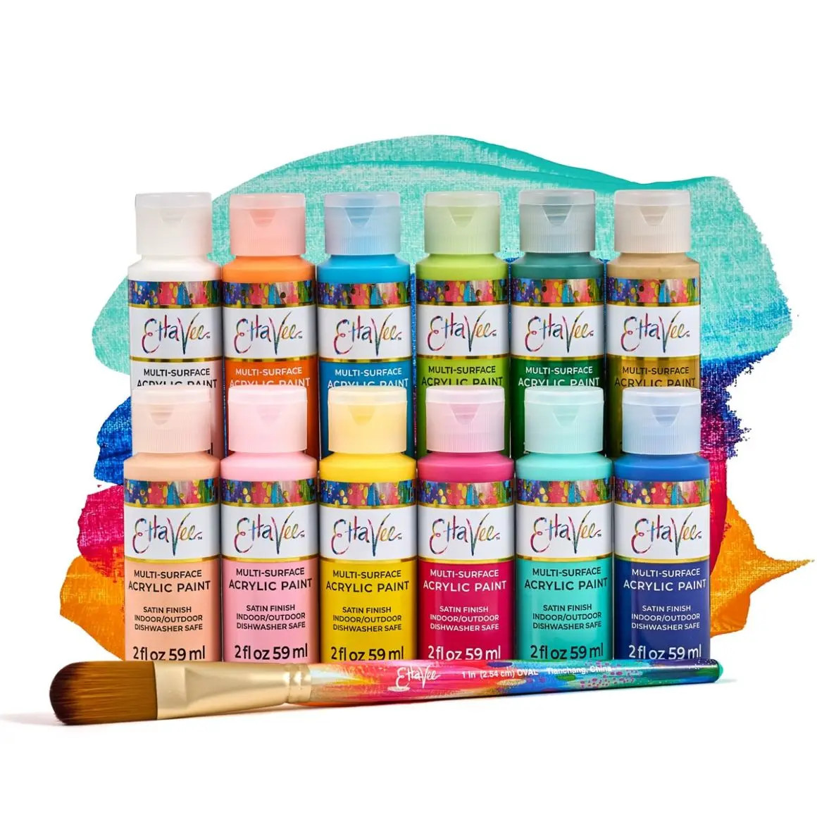 EttaVee Dream Deep 13 pc. Paint & Brush Set - 35157 | Plaid C | Plaid Crafts