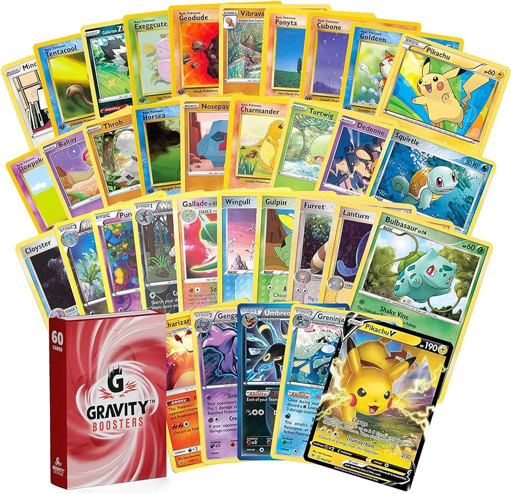 Ultra Rare Bundle | 60 Cards | for Pokemon Card Collectors | 10x Holo Cards & 1x Ultra Rare Guara... | Amazon (US)