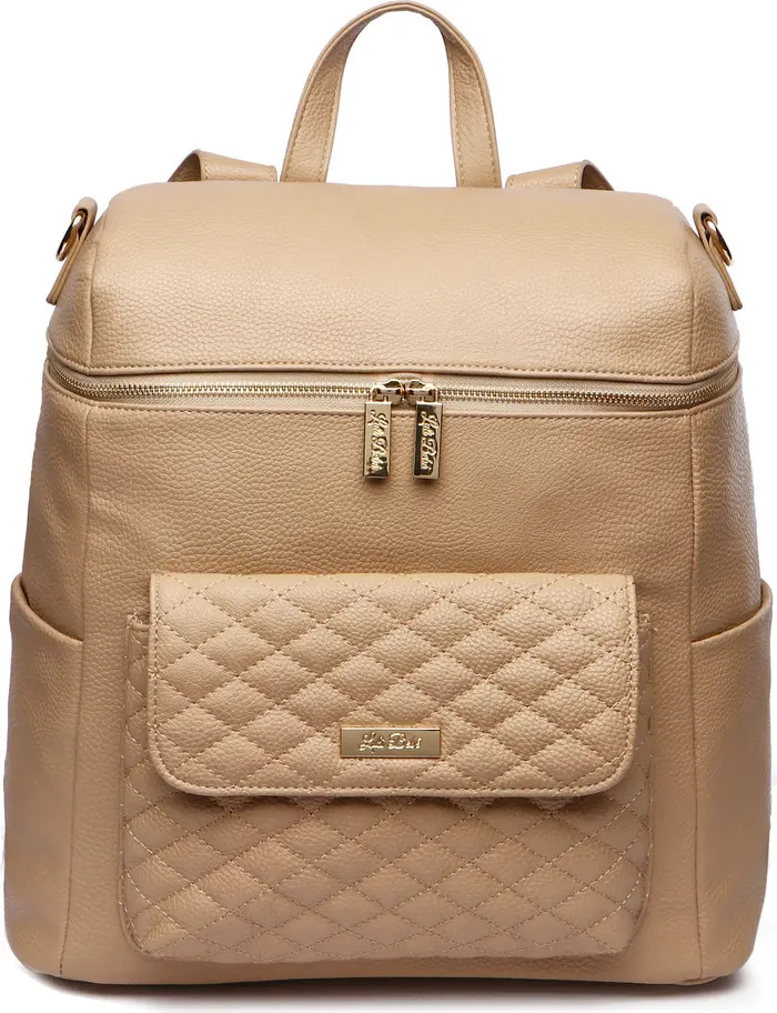 Monaco Faux Leather Diaper Backpack | Nordstrom