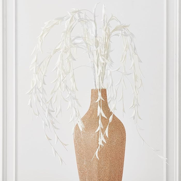 Z Gallerie Faux Weeping Willow - Set of 3 Decorative Artificial Foliage Stem White | Amazon (US)