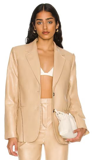 Leena Blazer in Beige | Revolve Clothing (Global)