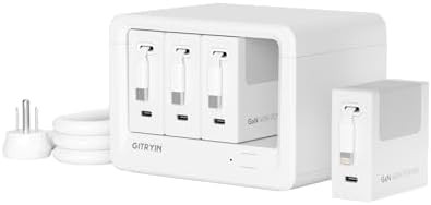 Gitryin 12-in-1 Desktop Charging Station with 3 Retractable Type-C Chargers and 1 Lightning Charg... | Amazon (US)