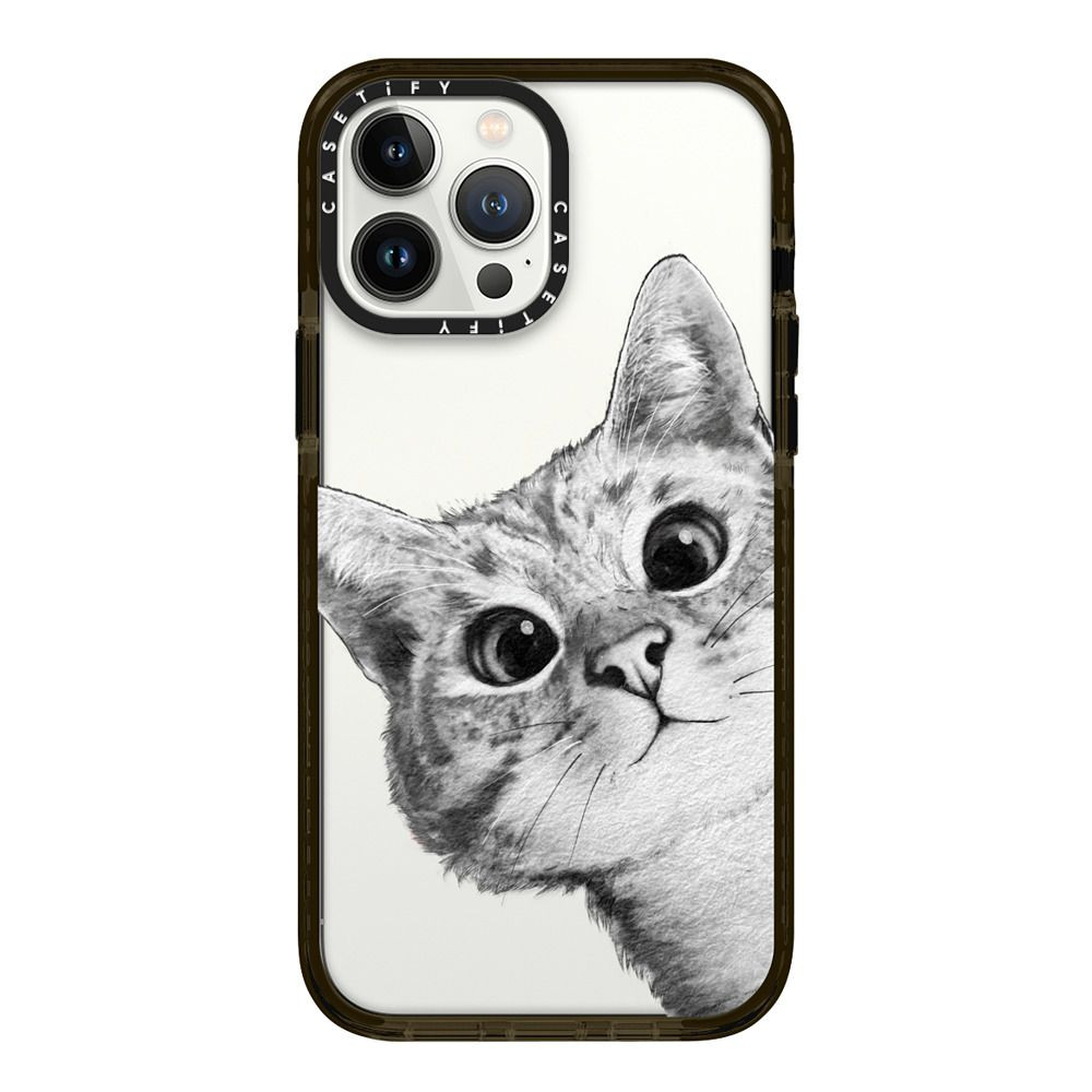 peekaboo cat on rose gold | Casetify