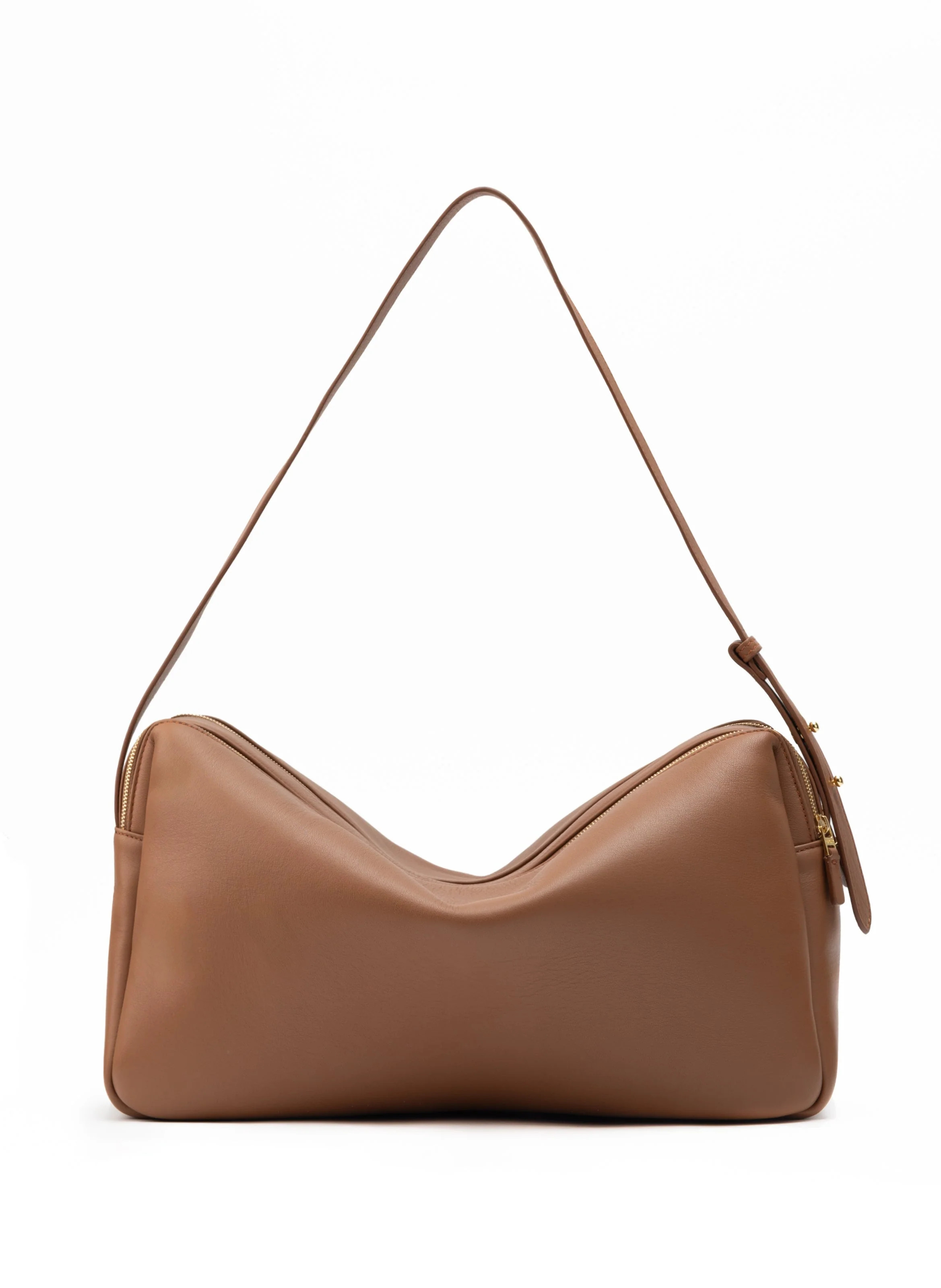 Trousse Large Leather Cognac - Work Tote Bag - Elleme | Elleme
