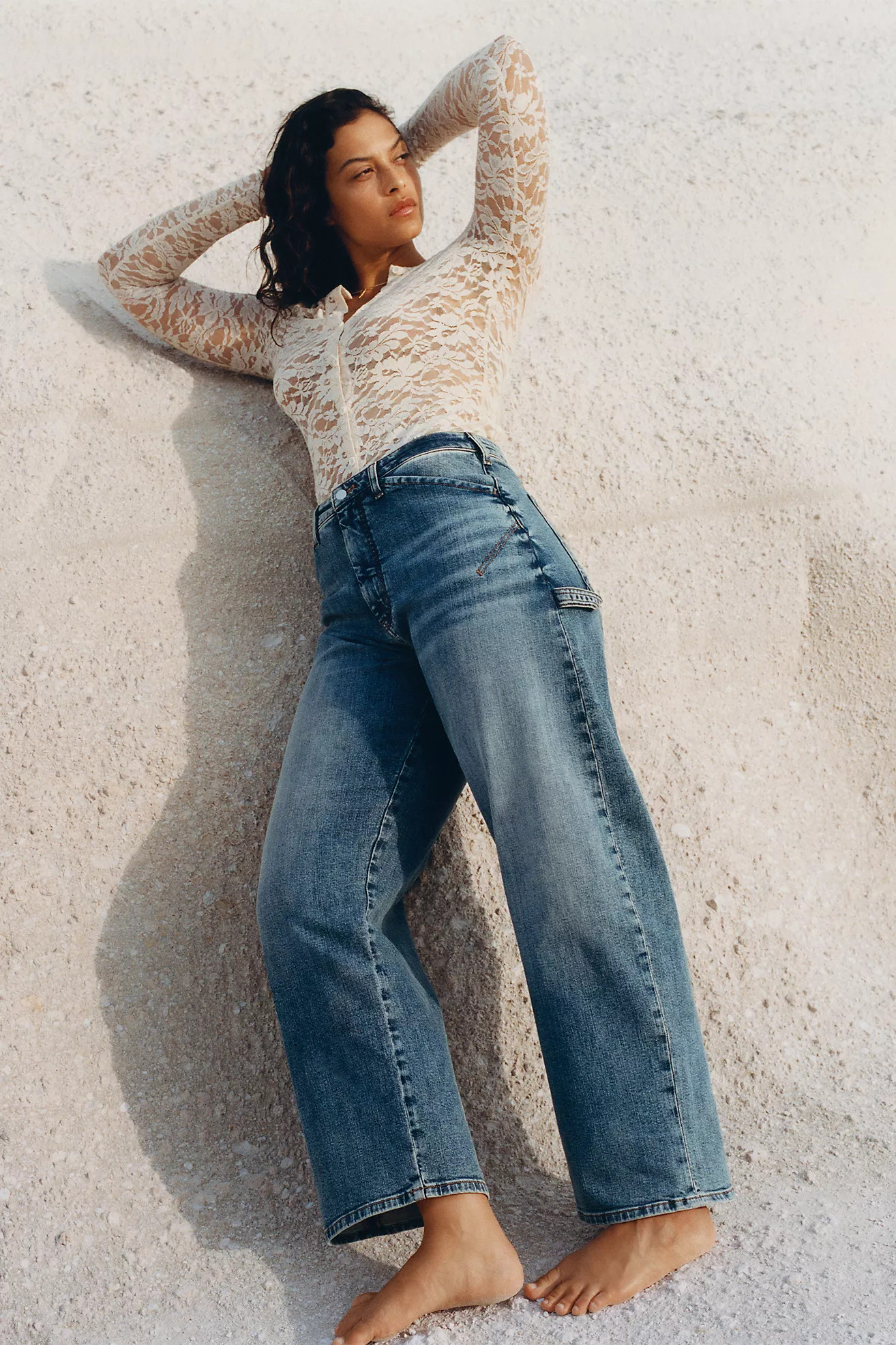 The Kayden Barrel Carpenter Jeans by Pilcro | Anthropologie (US)