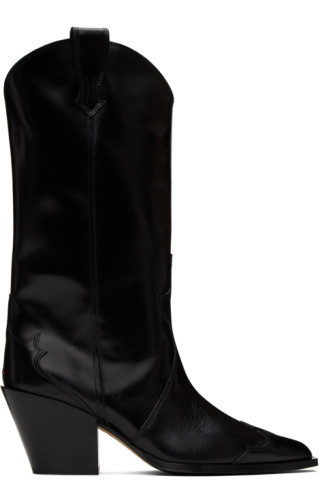 Aeyde - Black Ariel Boots | SSENSE