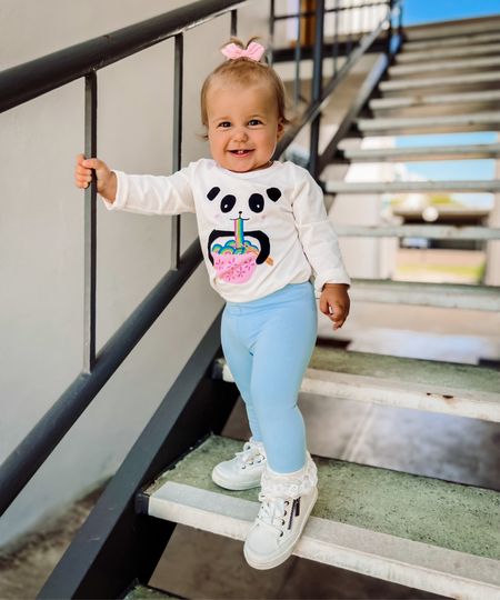 13 months going on 13 years 🙈 Hadley is wearing TTS  in the top and could have sizes up in the bottoms but overall this outfit is so stinking adorable 🐼💕

#LTKbaby #LTKkids #LTKfamily
