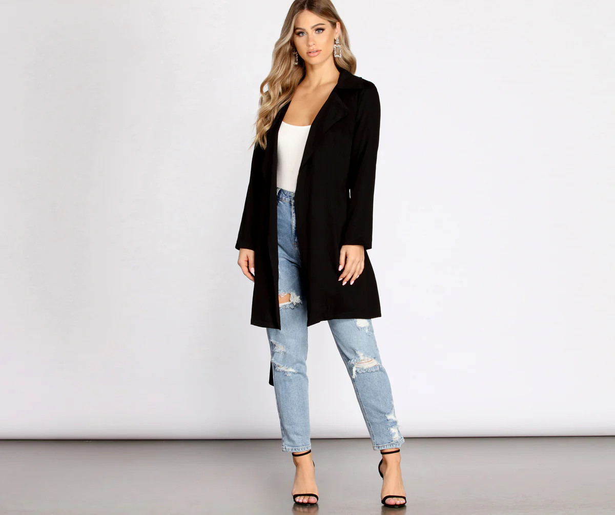 Nine To Five Belted Trench Coat | Windsor Stores