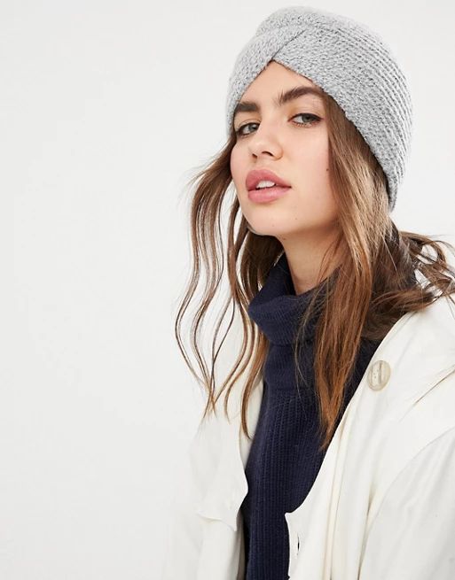 Pieces Rib Knitted Turban Hat | ASOS US