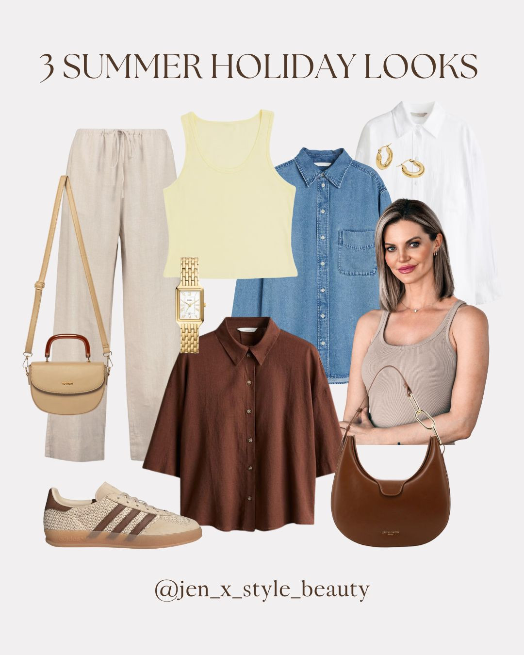 3 Summer Holiday Looks You’ll Actually Wear 🌞

Three easy, elevated summer outfit ideas; neutral tones, breathable fabrics, and timeless pieces that pair perfectly for coastal getaways or weekend plans. 

 #LTKHoliday #LTKStyleTip #LTKTravel