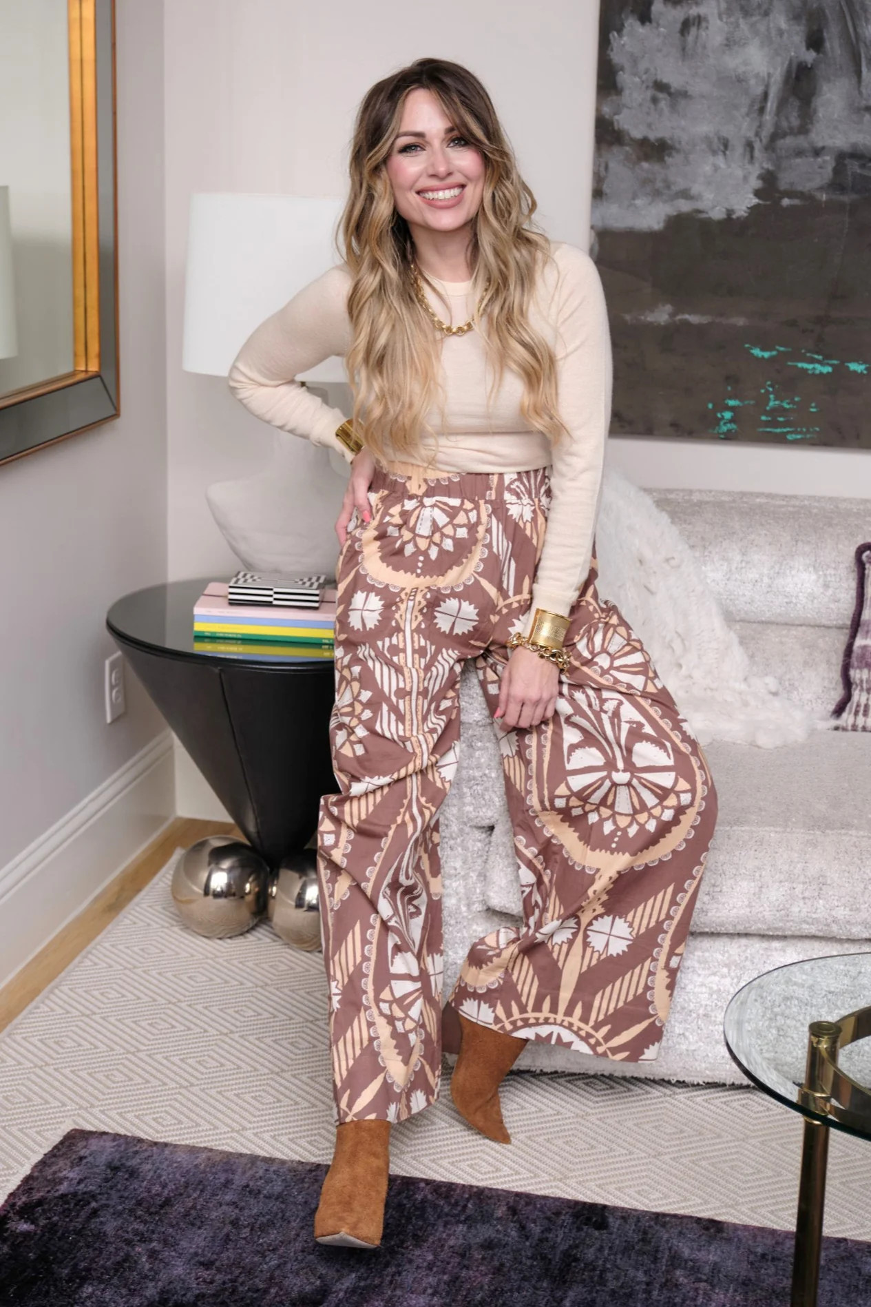 Sheridan French I Fall 2025 I Quinn Pan in Chai Batik | Sheridan French