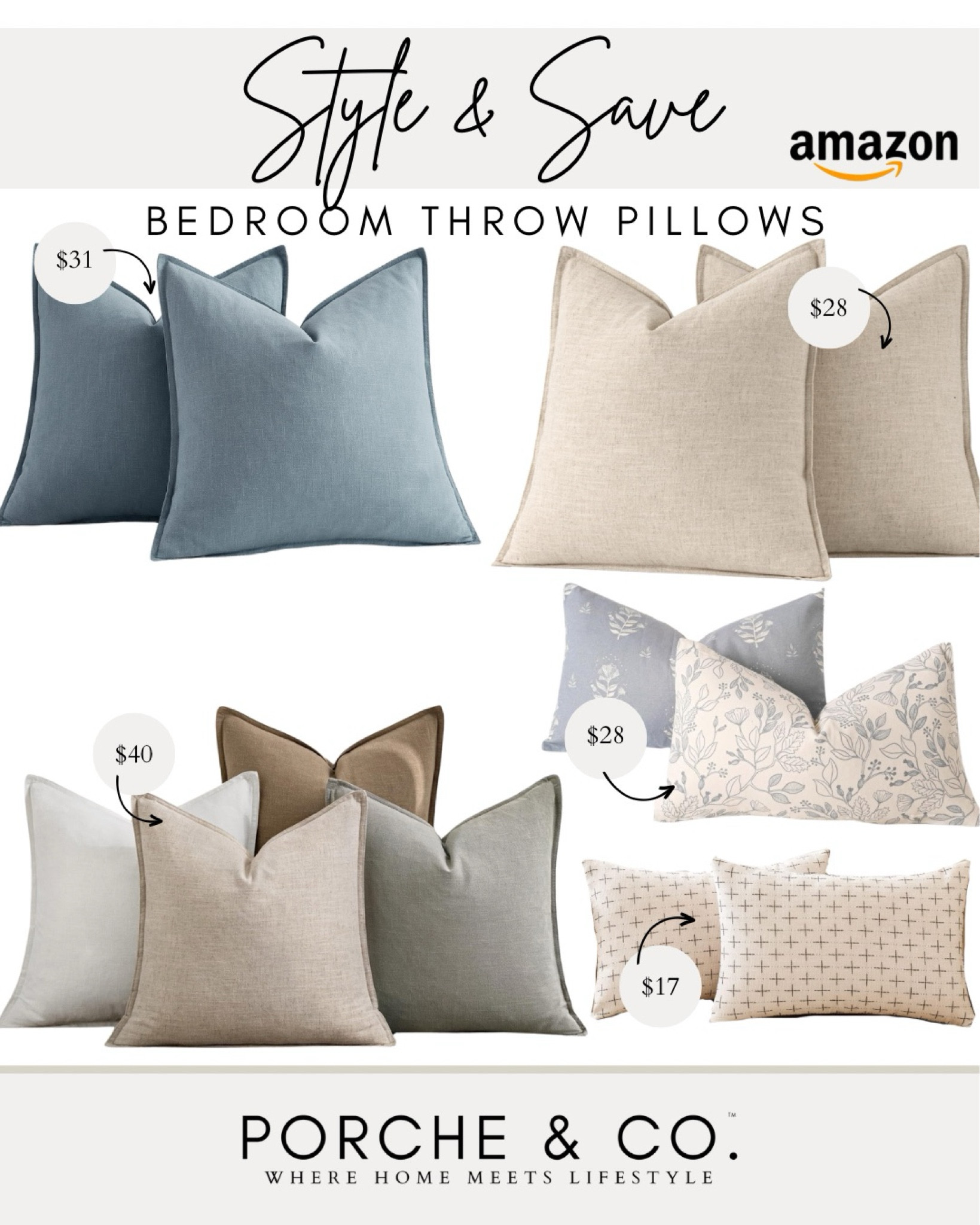 Style and save, bedroom pillows, pillow styling, pillow decor, throw pillows
#visionboard #moodboard #porcheandco

#LTKStyleTip #LTKHome