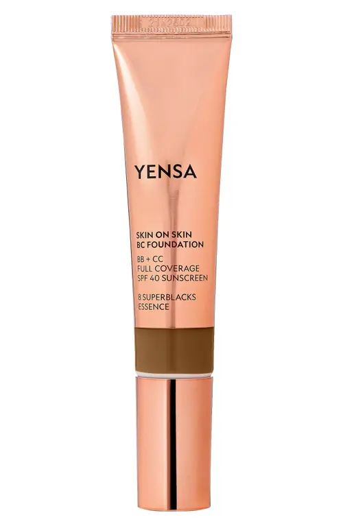 YENSA Skin on Skin BC Foundation BB + CC Full Coverage Foundation SPF 40 in Deep Cool at Nordstrom,  | Nordstrom