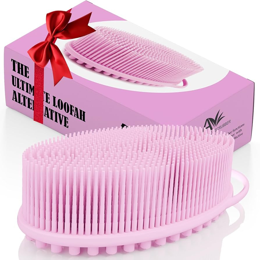 Avilana Silicone Body Scrubber – Dual-Sided Silicone Loofah for Shower, Body Scrubber for Men &... | Amazon (US)