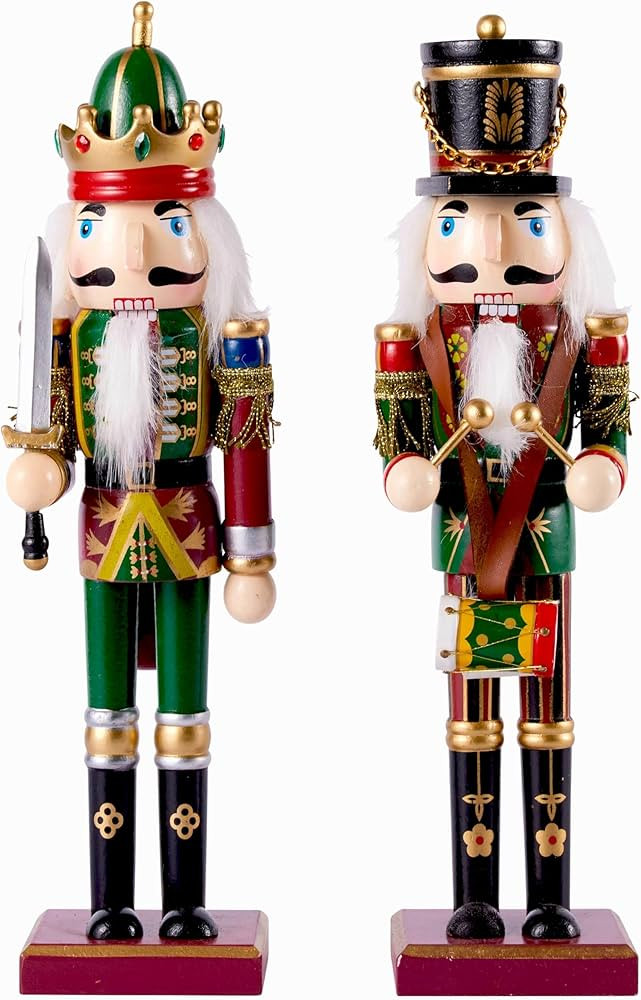 THE TWIDDLERS 2 Wooden Nutcracker Christmas Decorations 12 Inch/ 30cm, Nutcracker Soldier & King ... | Amazon (CA)