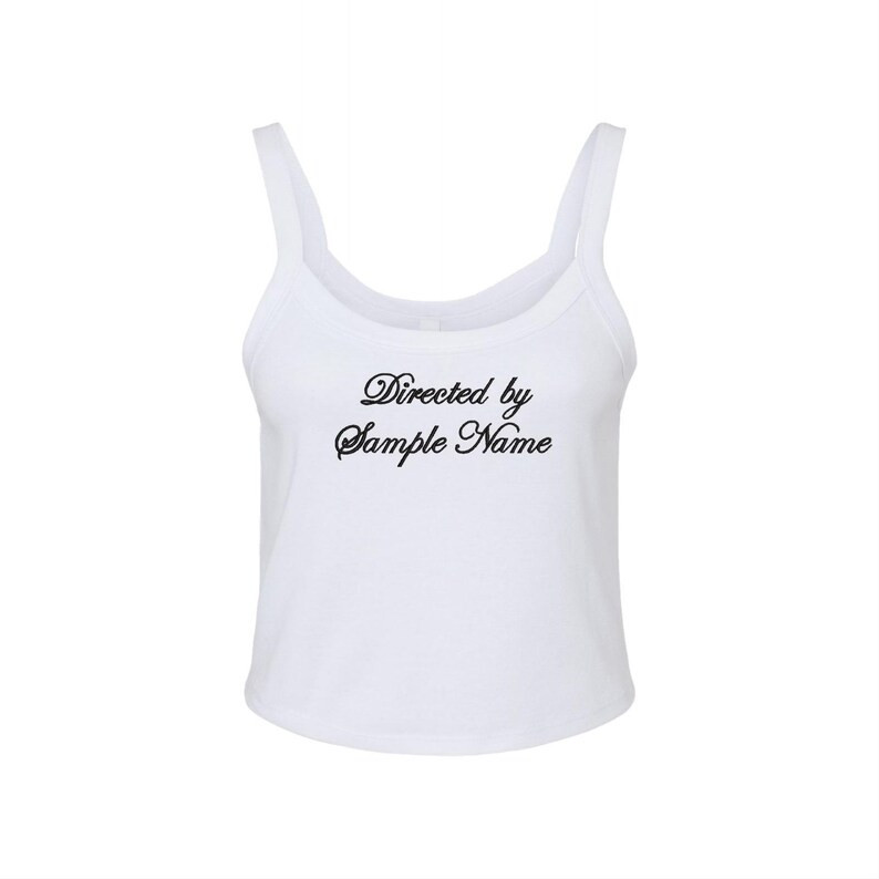 Directed by Custom Cropped Scoop Tank Cinephile Film Movie Lover - Etsy | Etsy (US)